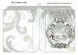 Lovely White Horses in Silver Plaque, Folded A5 Book