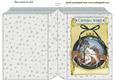 Beautiful Christmas Scene with Deers in Silver Folded Book