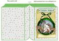 Beautiful Christmas Scene with Deers in Green Folded Book