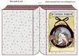 Beautiful Christmas Scene with Deers in Brown Folded Book
