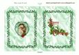 Vintage Santa with Little Girl, A5 Insert Folded Book