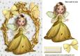 Precious Winter Gold Faerie in Gold Ornate Frame