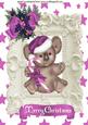 Koala Bear in Pink in Ornate Frame A4