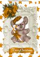 Koala Bear in Gold in Ornate Frame A4