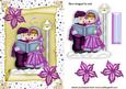 Carol Singers in Pink on a Scroll