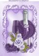 Purple Fur Stole, with Rose and Champers A4