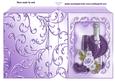 Purple Ornate Book with Champers and Rose