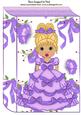 Pretty in Purple with Butterflies and Bows Folded Book A4