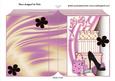 Ladies Shoe and Accessories in Funky Pink Folded Book