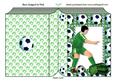 Footballer in Green Folded Book