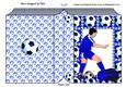 Footballer in Blue on Folded Book