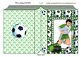 Footballer with Green Towels Folded Book