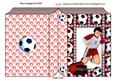 Footballer with Red Towels Folded Book