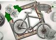 Ladies Silver Steampunk Bike with Roses A4