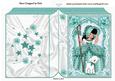 Little Bo Peep in Turq with Little Lamb Folded Book