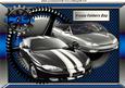 Silver/black Sports Cars in Steampunk Frame Fathers Day A4