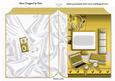 Folded Book of Computer, Laptop, and Gadgets in Gold
