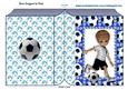 Folded Book with Footballer in Blue