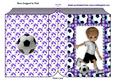 Folded Book of Footballer in Purple