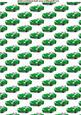 Green Sports Car with Raindrops Backing Paper
