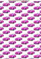 Pink Sports Car with Raindrops Backing Paper