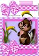 Little Chipmunk in Pink with Cheeky Caterpillar