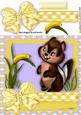 Little Chipmunk in Yellow with Cheeky Caterpillar