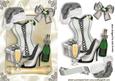 Saucy for Christmas Sexy Silver Basque and Santa Hat