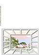 Through the Window Pretty Pink Scene A5 Folded Card