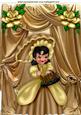 Pretty Southern Belle with Gold Drapes and Roses A4