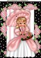 Southern Belle in Pink/black Floral Frame A4