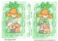 Cute Little Girl Toppers with Kitten and Puppy