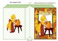 Little Lady with Pumpkin in Autumn Frame Folded Book