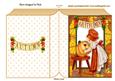 Little Lady with Pumkin in Autumn Frame Folded Book