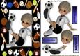 Boy Having a Kick About in Sports Frame