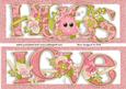 Hugs & Love Floral Toppers Dl (pink Frames