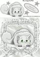 Cute Kitten in Silver Christmas Santa Hat 8x8