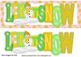 Let It Snow in Gold Christmas Words Dl