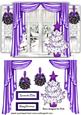 Dress the Window in Purple with Christmas Tree