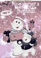 Skating Snowmen with Pink Bell and Stars A4