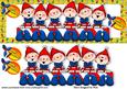 Santas Cheeky Elves in Blue Dl