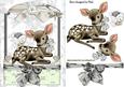 Cute Little Deer in Silver Lace Frame