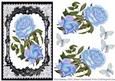 Lovely Pale Blue Roses in Pretty Lace Frame