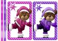 Lovely Felt Skating Bear Toppers with Stars