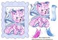 Cute Little Love Kitty with Butterflies & Hearts
