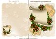 Gold Roses on a Scroll with Gold Scalloped Frame