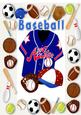 All Stars Baseball in Sports Frame A4