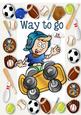Way to Go Skate Boarding in Sports Frame A4