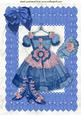 Vintage Dress in Pink/blue with Bow A4