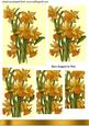 Golden Yellow Vintage Daffodils Pyramids